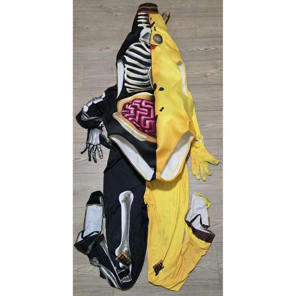 Fortnite Peely Bone Costume Spirit Halloween Adult Size Medium Rare Cosplay‎